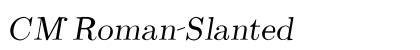 CM_Roman Slanted preview