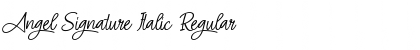 Download Angel Signature Italic Font