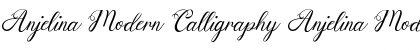 Anjelina Modern Calligraphy Anjelina Modern Calligraphy Font