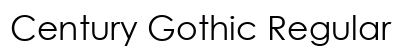 Century Gothic Regular Preview
