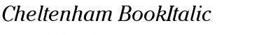 Cheltenham BookItalic Font