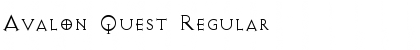 Avalon Quest Regular Font