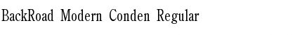 BackRoad Modern Conden Regular Font