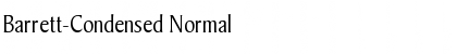 Barrett-Condensed Normal Font
