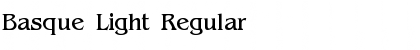 Basque Light Regular Font