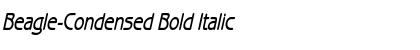 Beagle-Condensed Bold Italic Font