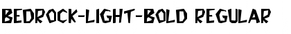 Bedrock-Light-Bold Regular Font