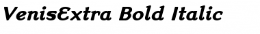 VenisExtra Bold Italic Regular Font