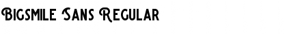 Bigsmile Sans Regular Font