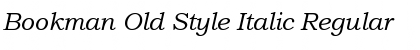 Bookman Old Style Italic Regular Font