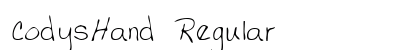 CodysHand Regular preview