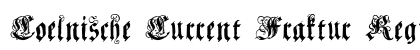 Coelnische Current Fraktur Regular preview