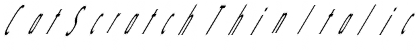 Download CatScratch Thin Italic Font Download CatScratch Thin Italic Font