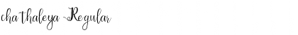 chathaleya Regular Font