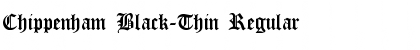 Chippenham Black-Thin Regular Font