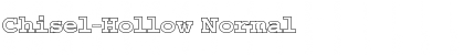 Chisel-Hollow Normal Font