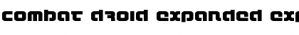 Combat Droid Expanded Expanded Font