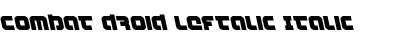 Download Combat Droid Leftalic Font