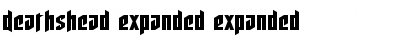 Deathshead Expanded Expanded Font