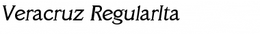 Download Veracruz-RegularIta Font