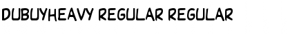 Download DubuyHeavy Regular Font