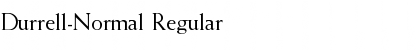 Durrell-Normal Regular Font