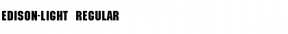 Download Edison-Light Font Download Edison-Light Font