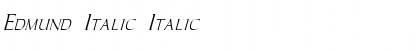 Download Edmund Italic Font Download Edmund Italic Font