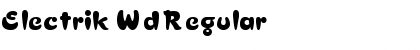 Download Electrik Wd Font