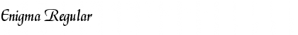Enigma Regular Font