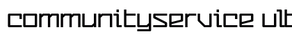 CommunityService UltraBold Preview