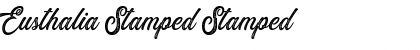 Download Eusthalia Stamped Font