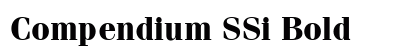 Compendium SSi Bold preview