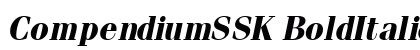 CompendiumSSK BoldItalic Preview