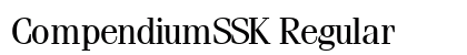 CompendiumSSK Regular Preview
