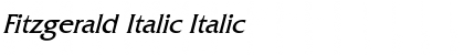 Download Fitzgerald Italic Font