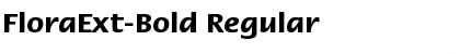 Download FloraExt-Bold Font
