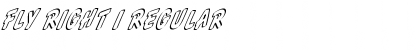 Fly Right I Regular Font