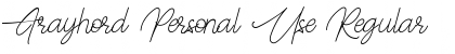 Frayhord Personal Use Regular Font