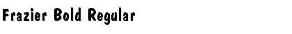 Frazier Bold Regular Font Frazier Bold Regular Font