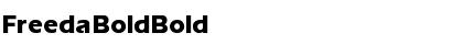 Freeda  Bold Bold Font