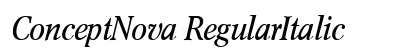 ConceptNova RegularItalic Preview