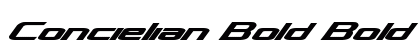 Concielian Bold Bold preview