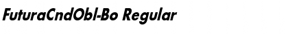 FuturaCndObl-Bo Regular Font