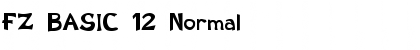 FZ BASIC 12 Normal Font