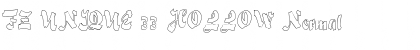 FZ UNIQUE 33 HOLLOW Normal Font