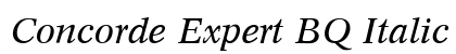 Concorde Expert BQ Italic Preview