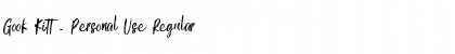 Download Gook Kitt - Personal Use Font Download Gook Kitt - Personal Use Font