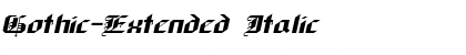 Download Gothic-Extended Font Download Gothic-Extended Font