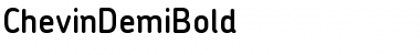 ChevinDemiBold Regular Font